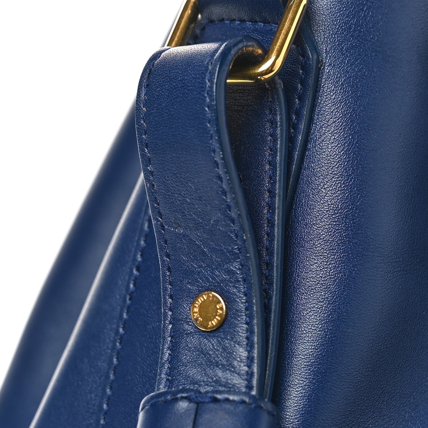 Calfskin Large Emmanuelle Bucket Bag New Marine