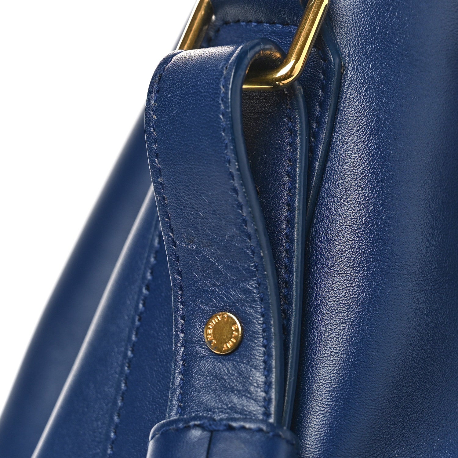 Saint Laurent Calfskin Large Emmanuelle Bucket Bag New Marine 10 of 10