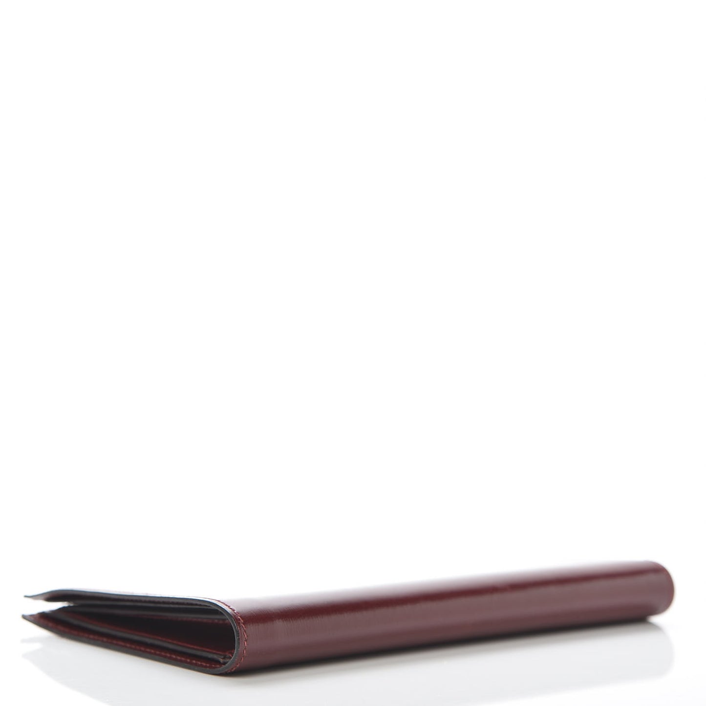 Box Checkbook Holder Wallet Rouge H