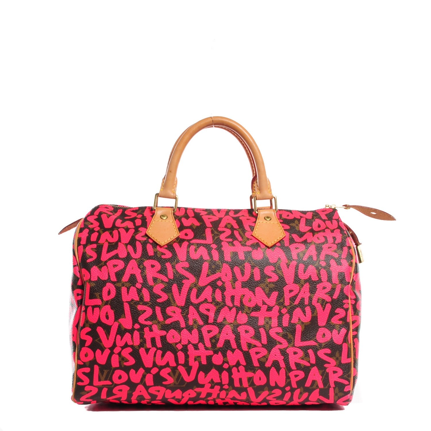 Louis Vuitton Monogram Graffiti Speedy 30 Fuchsia 1 of 7