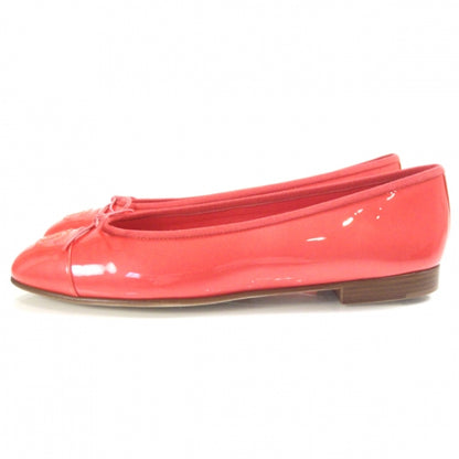 Chanel Patent Classic CC Ballet Flats 40 Red 2 of 9
