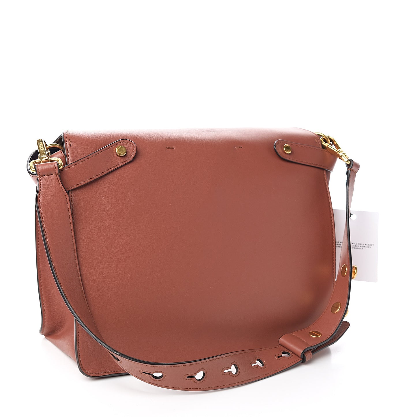 Vitello Grace Matte Large Kan U Shoulder Bag Rust