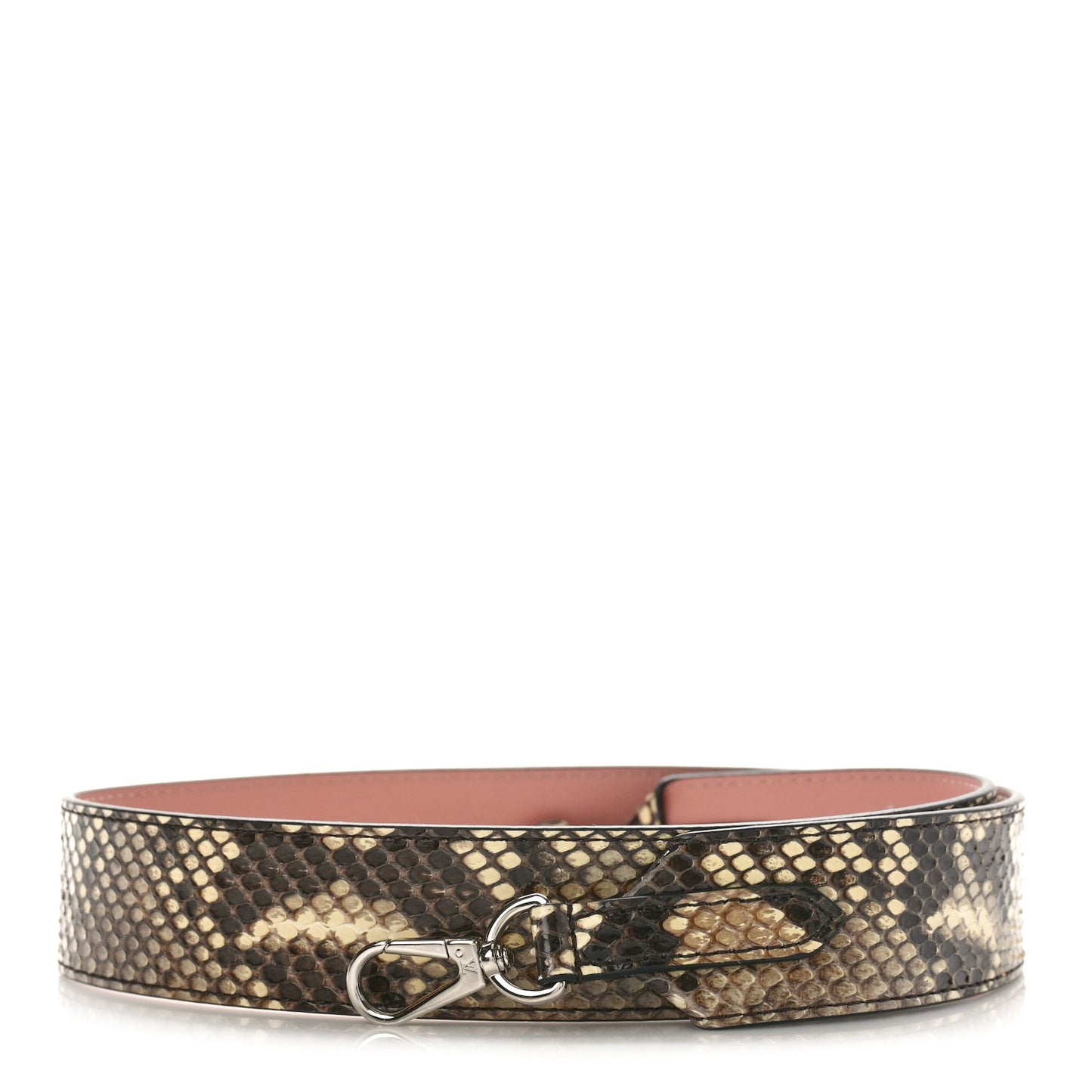 Snakeskin Bandouliere Shoulder Strap Natural