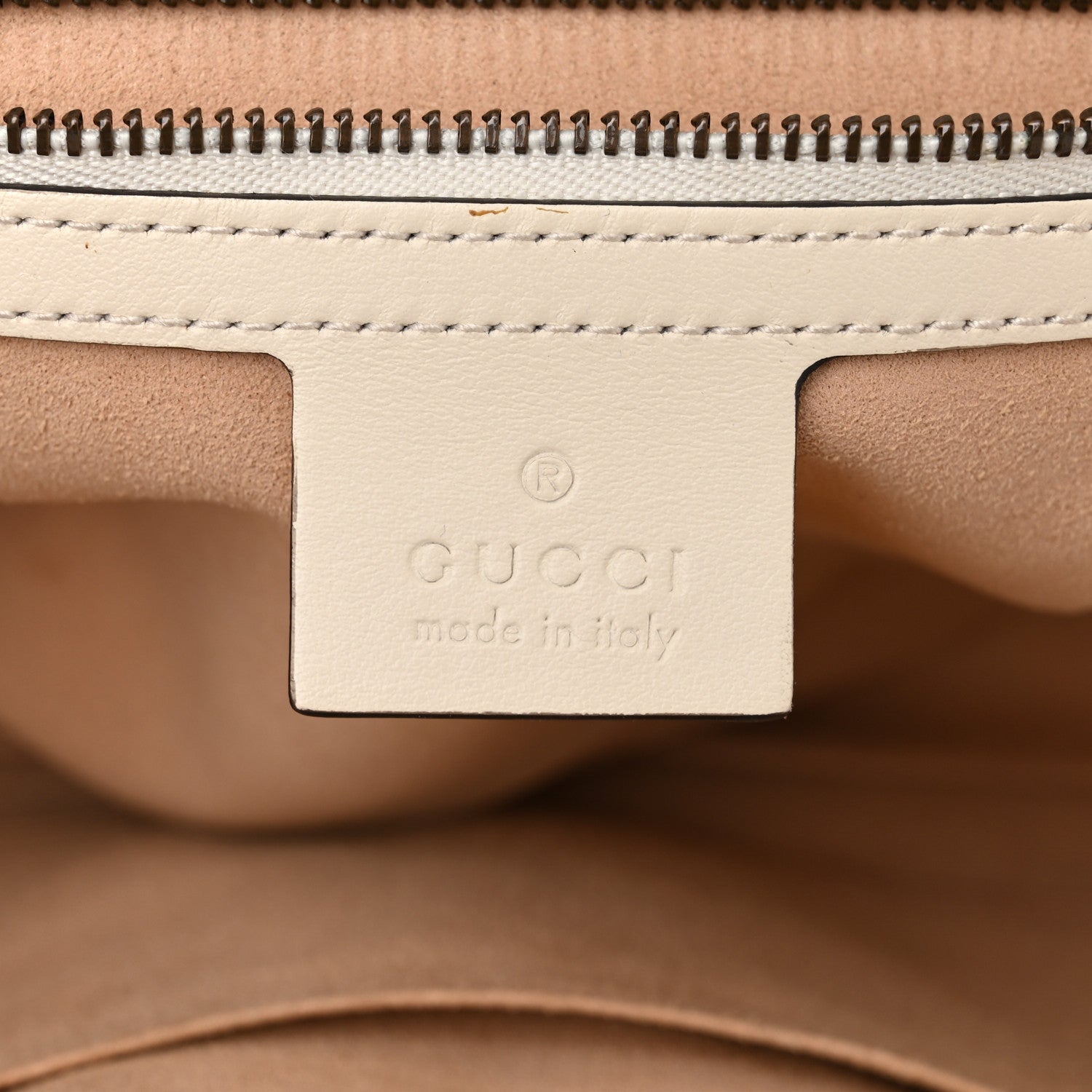 Gucci Calfskin Matelasse Sylvie Web Small GG Marmont Top Handle Shoulder Bag White 6 of 13