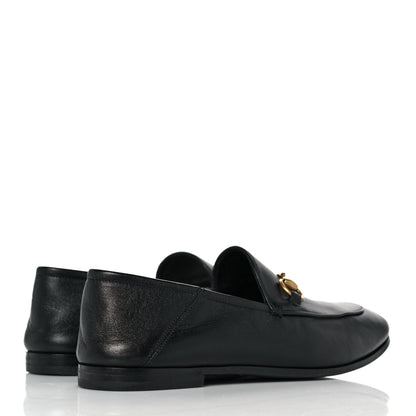 Gucci Lambskin Womens Brixton Horsebit Loafers 36 Black 4 of 9