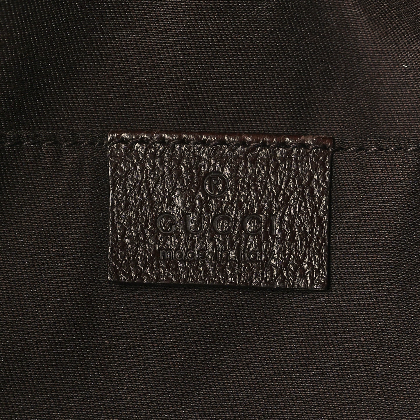 GG Monogram Medium Handle Vertical Tote Bag Dark Brown