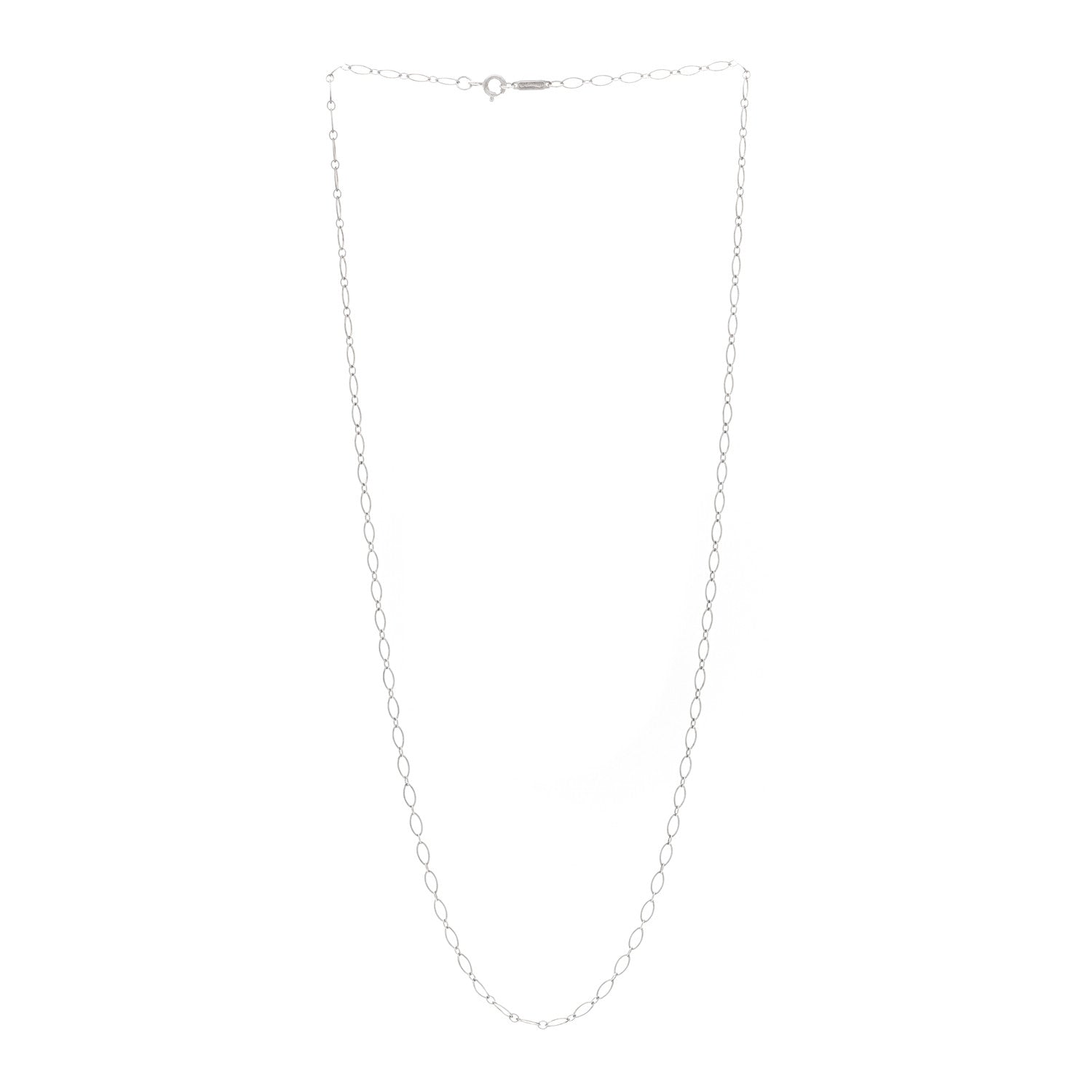 Tiffany Sterling Silver Oval Link Chain Necklace 20" 2 of 4