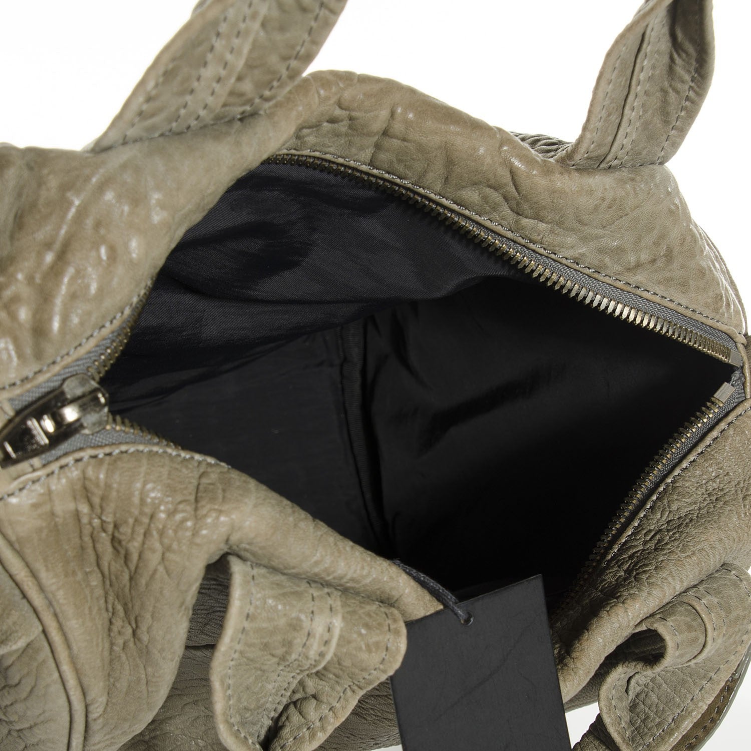 Alexander Wang Pebbled Lambskin Rocco Sage Antique Brass Hardware 6 of 9