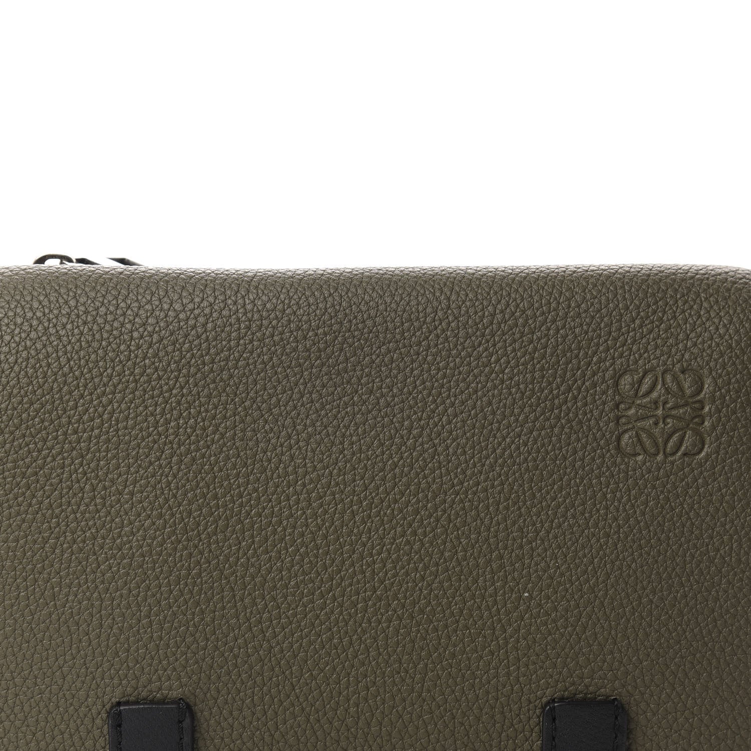 Loewe Grained Calfskin Military Bumbag Khaki Green Black 9 of 9