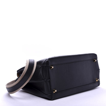 MCM Grained Calfskin Medium Milla Tote Black 5 of 9