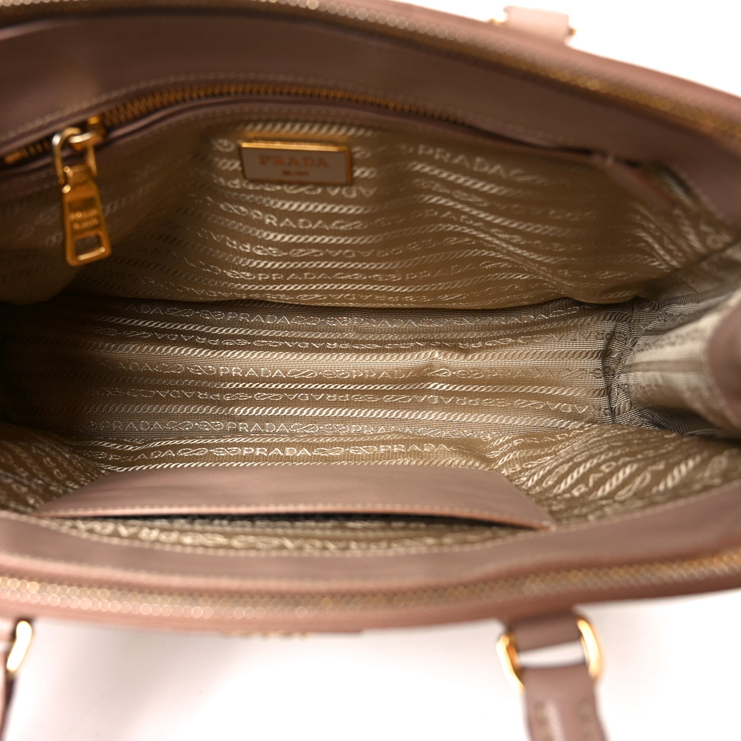 Prada Saffiano Small Galleria Double Zip Tote Cammeo 5 of 9