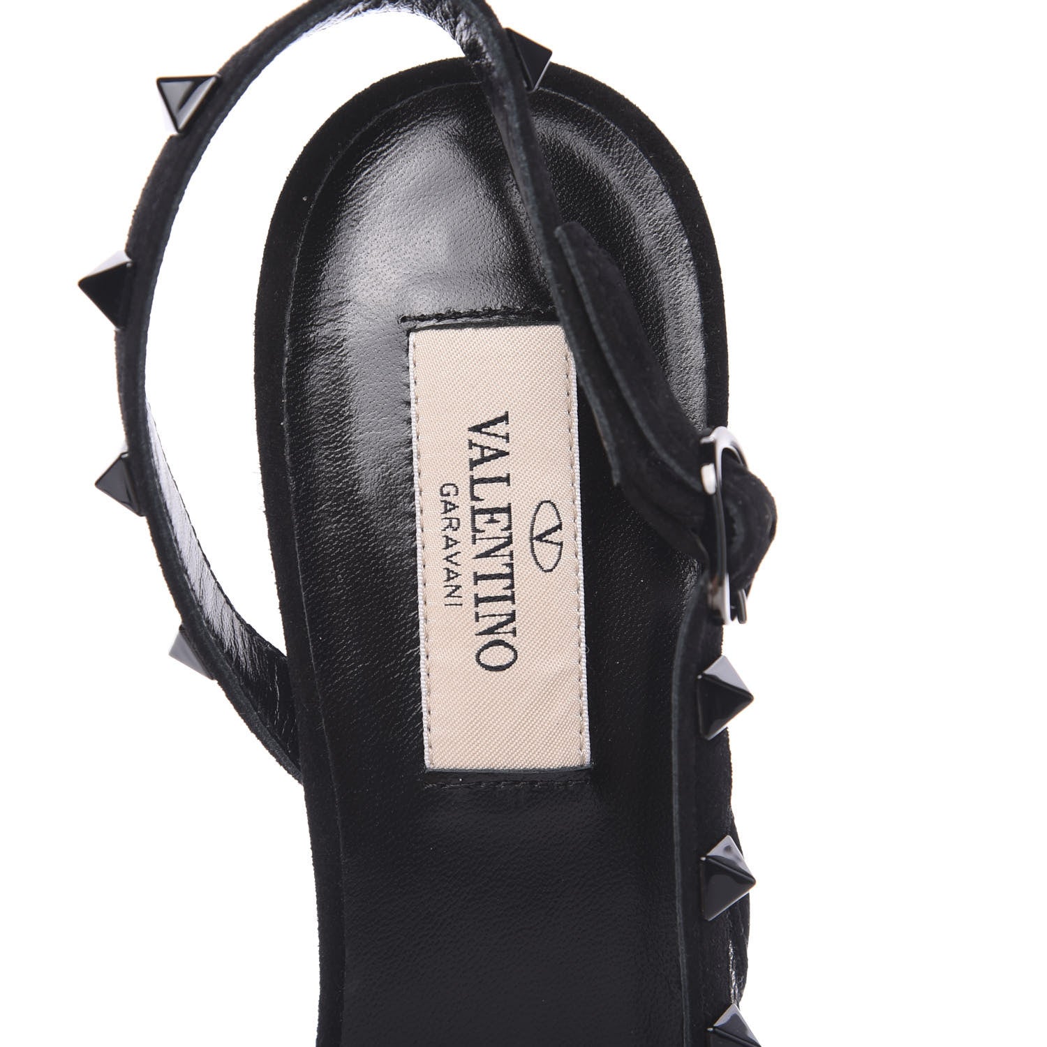 Valentino Garavani Mesh Point d'Esprit Rockstud Half D'Orsay Slingback 50mm Pumps 38 Black 5 of 9