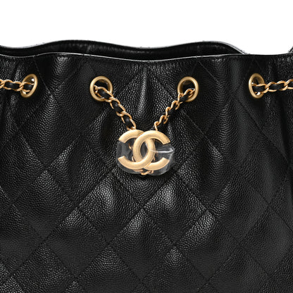 Chanel Caviar Quilted Small Chanel 25 Handbag Black 7 of 10