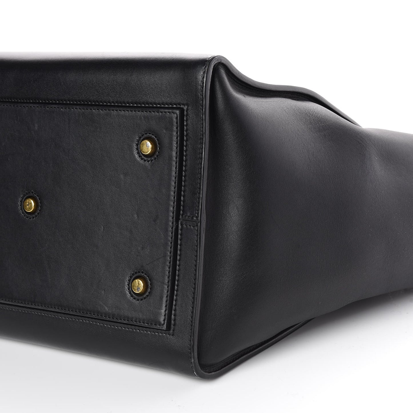 Natural Calfskin Medium Tie Knot Tote Black
