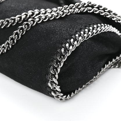 Stella McCartney Shaggy Deer Mini Falabella Fold Over Tote Black 8 of 8