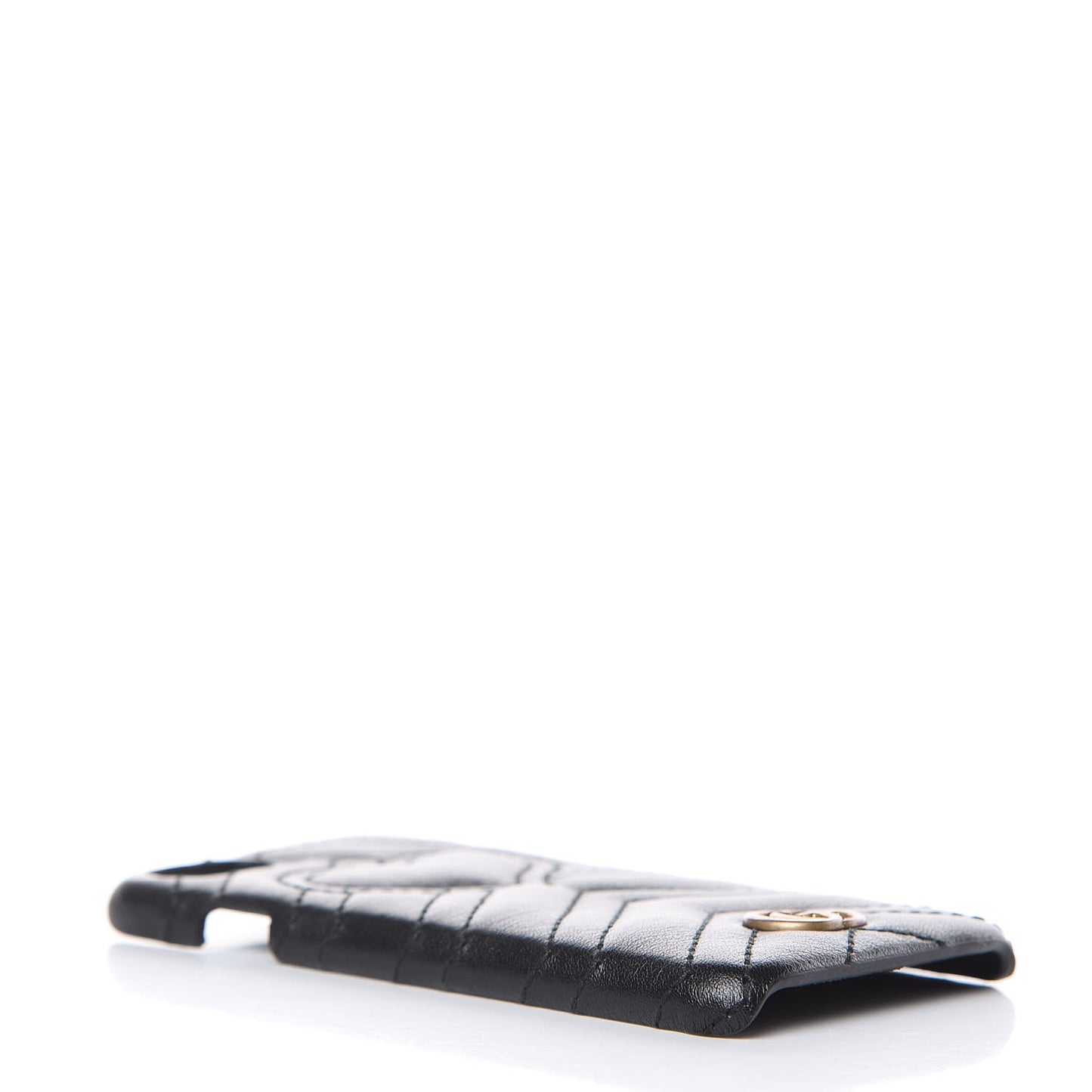 Calfskin Matelasse Marmont iPhone 7 Case Black