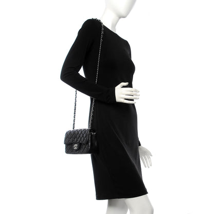 Chanel Lambskin Quilted Mini Rectangular Flap Black 2 of 8