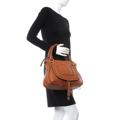 Chloe Calfskin Medium Marcie Satchel Tan 3 of 8