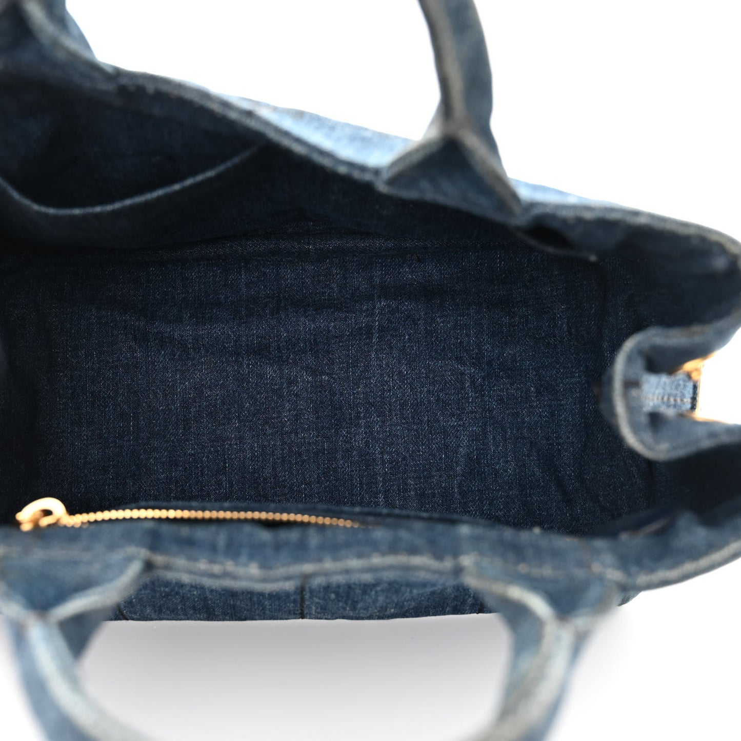 Denim Canapa Small Logo Tote Avio