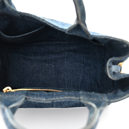Prada Denim Canapa Small Logo Tote Avio 5 of 18