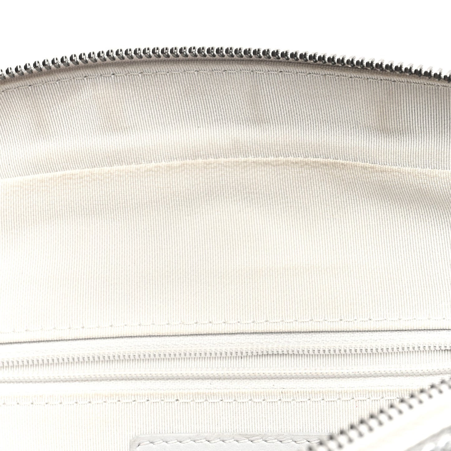 Metallic Calfskin Quilted Medium Casual Rock Flap Silver