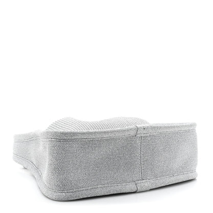 Alexander Wang Metallic Ribbed Knit Small Ryan Bag Silver 4 of 9