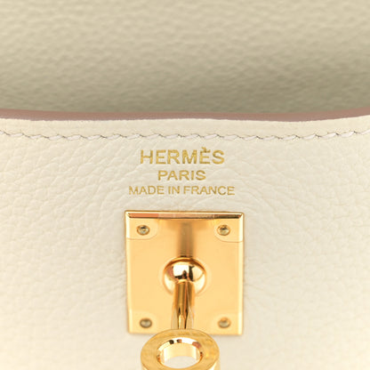 Hermes Togo Kelly Retourne 25 Mushroom 6 of 11