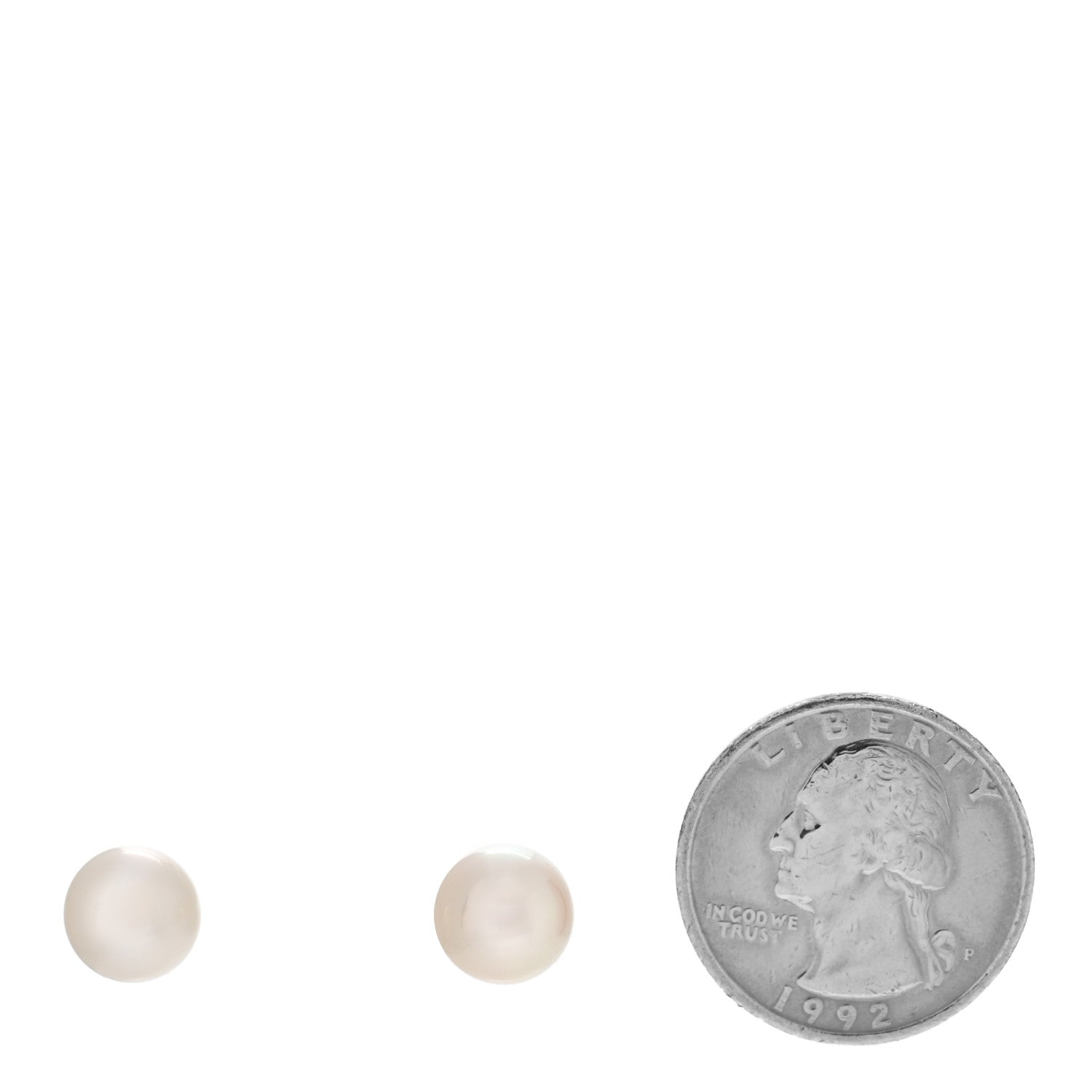 Tiffany Sterling Silver Freshwater Pearl 9mm Ziegfeld Earrings 2 of 5