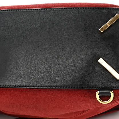 Loewe Suede Medium Puzzle Bag Red 18 of 19