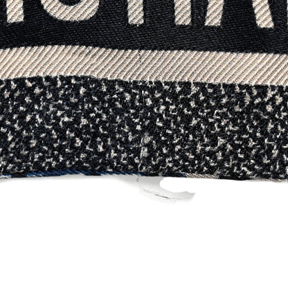 Christian Dior Silk Oblique Mitzah Scarf Blue 3 of 7