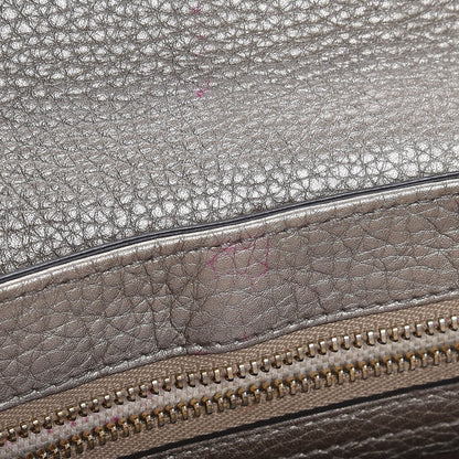 Gucci Metallic Pebbled Calfskin Medium Soho Flap Crossbody Golden Beige 13 of 13