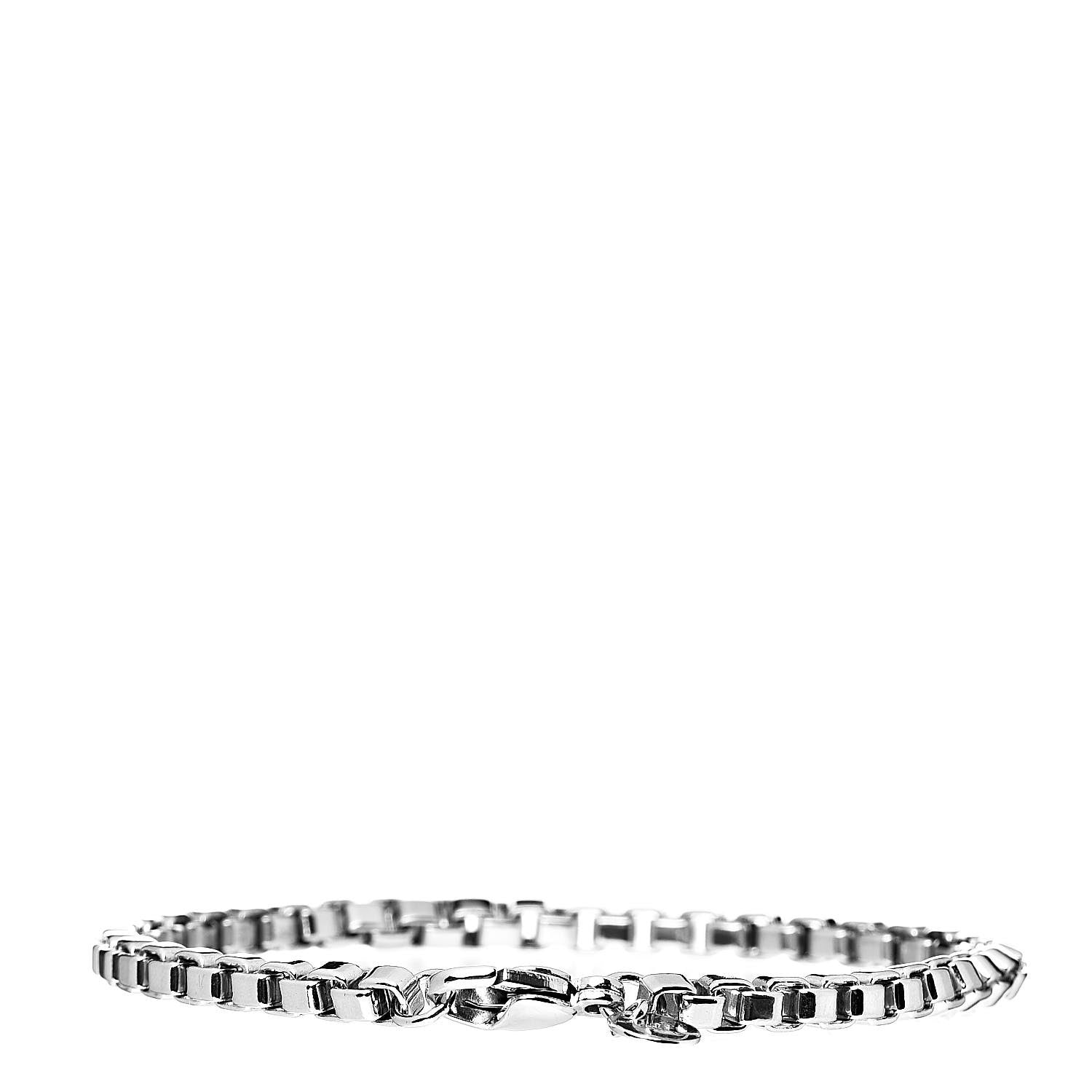 Tiffany Sterling Silver 4mm Venetian Link Bracelet 3 of 4