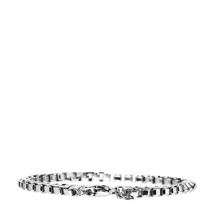 Tiffany Sterling Silver 4mm Venetian Link Bracelet 3 of 4