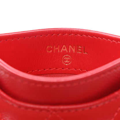 Chanel Caviar Quilted Card Holder Red 6 of 8