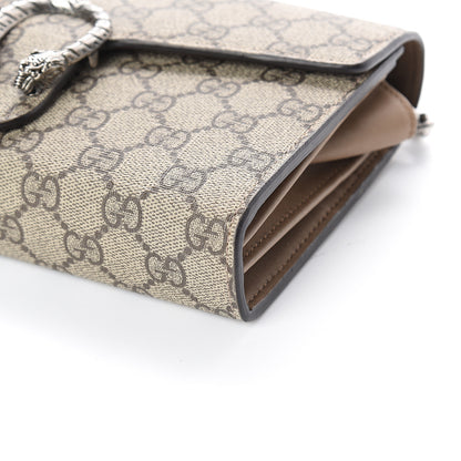 Gucci GG Supreme Monogram Mini Dionysus Chain Wallet Beige Taupe 8 of 8