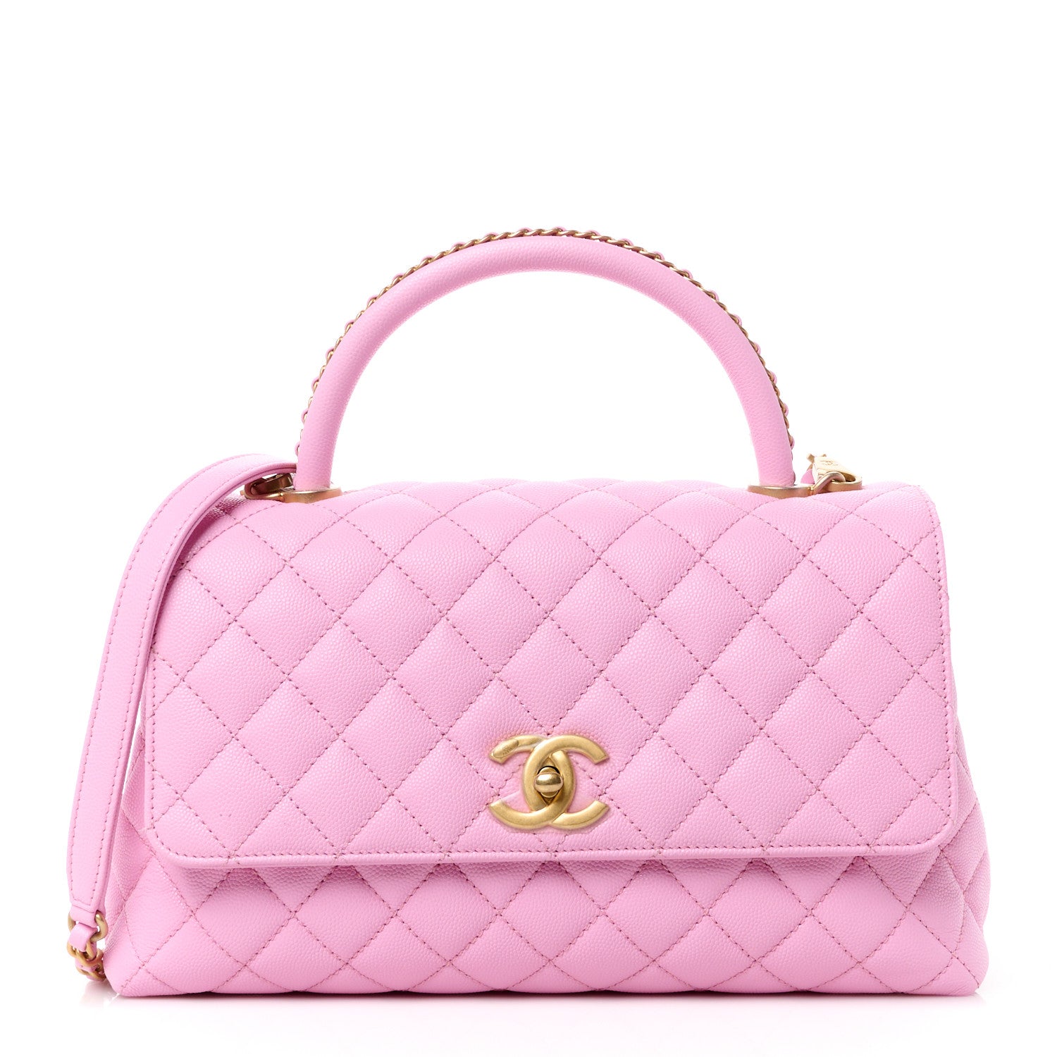 Chanel Caviar Quilted Small Coco Chain Handle Flap Lilac 1 of 11