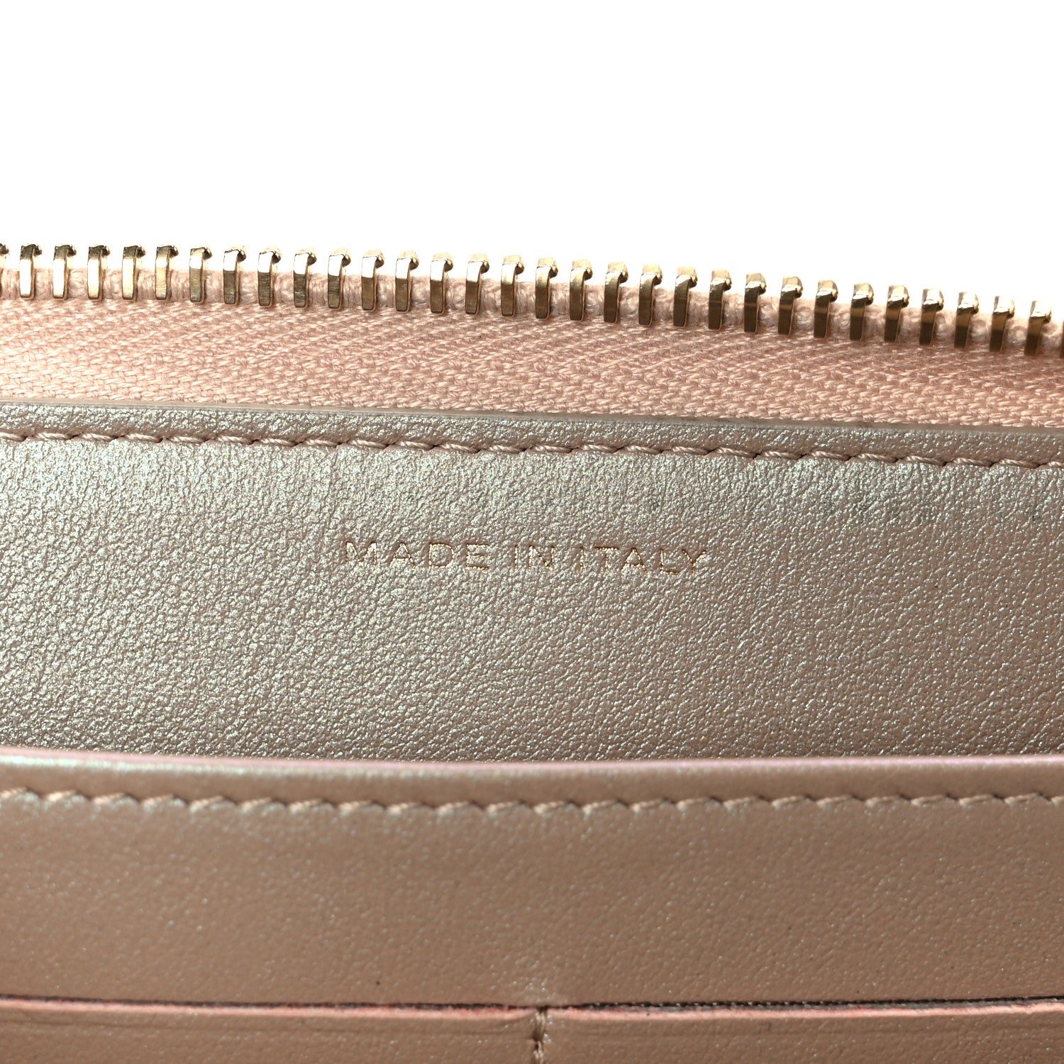 Chanel Iridescent Caviar Quilted Large Gusset Zip Around Wallet Beige 7 of 9