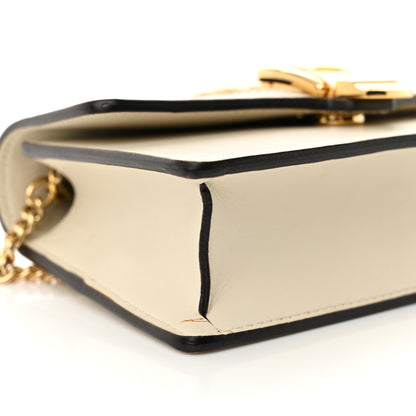 Gucci Calfskin Super Mini Sylvie Chain Shoulder Bag White 9 of 14