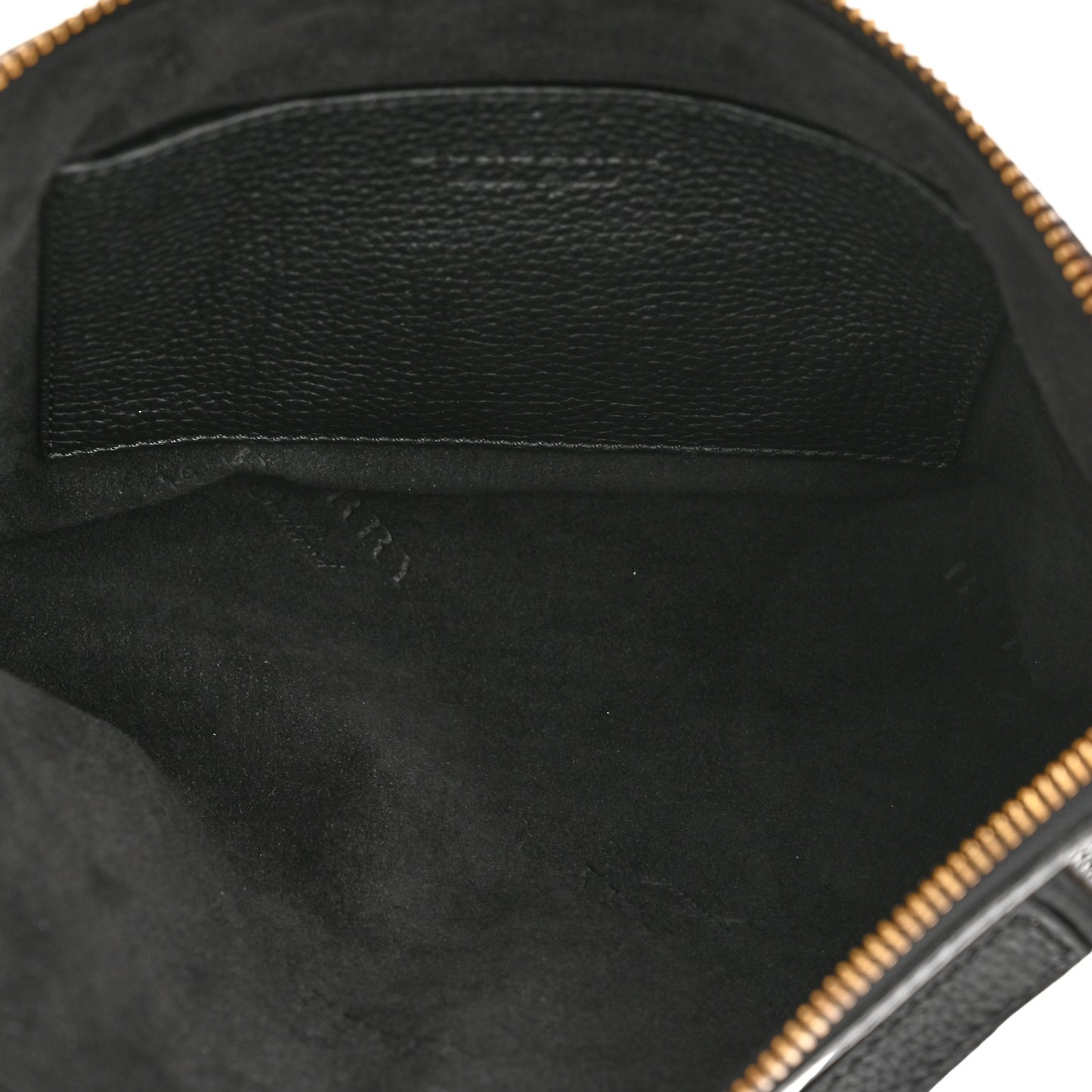 Grainy Calfskin Embossed Crossbody Bag Black