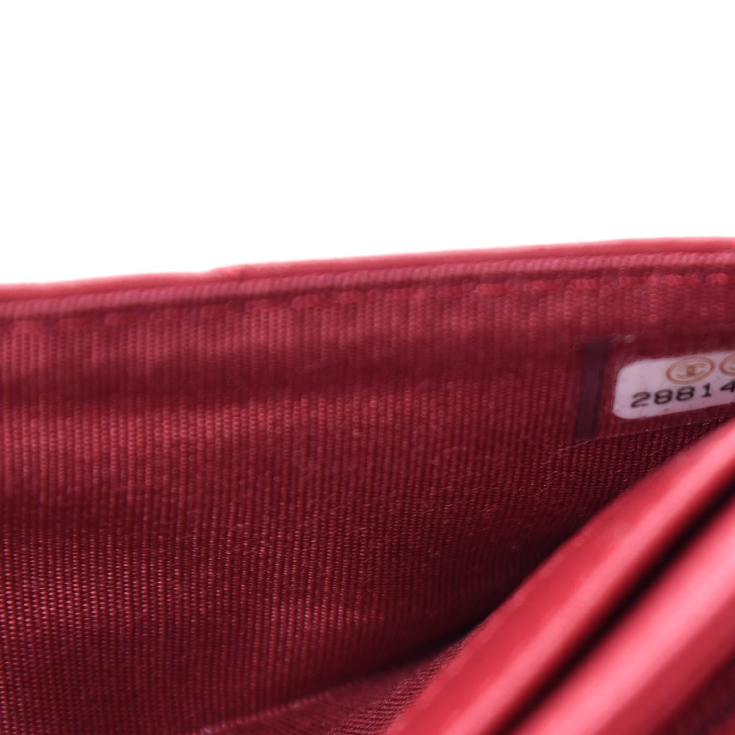 Chanel Goatskin Quilted Chanel 19 Flap Wallet Red 8 of 8