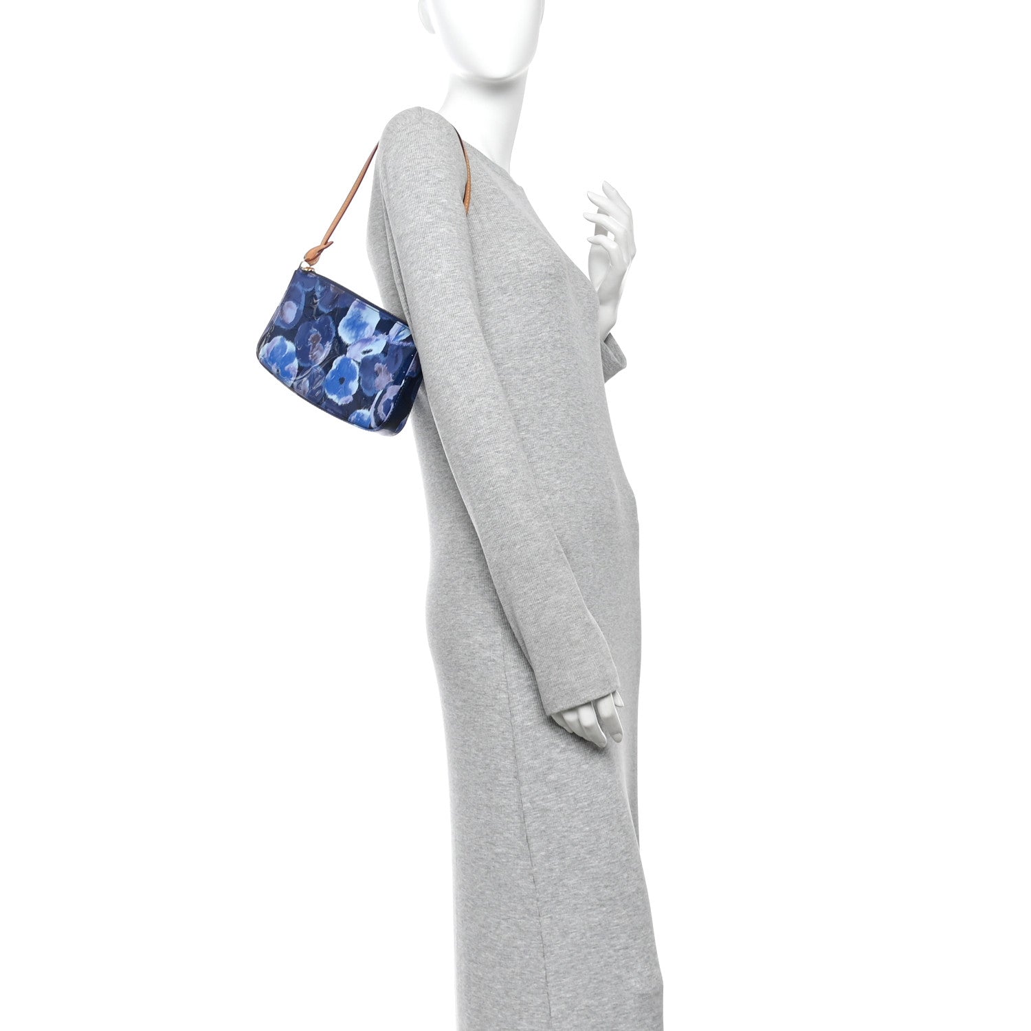 Louis Vuitton Vernis Ikat Pochette Accessories NM Grand Blue 2 of 10