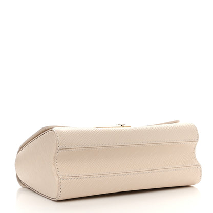 Louis Vuitton Epi Twist Monogram Flower Chain Shoulder Bag MM Quartz White 5 of 11