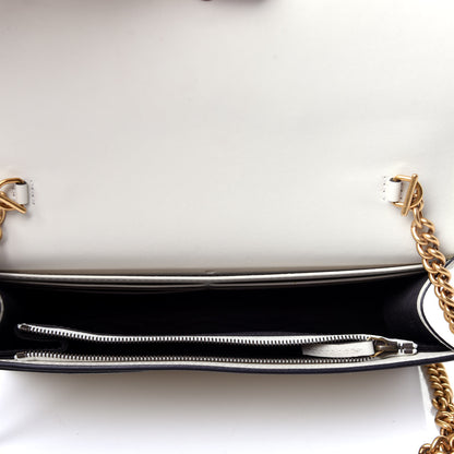Gucci Calfskin Queen Margaret Chain Wallet White 5 of 11