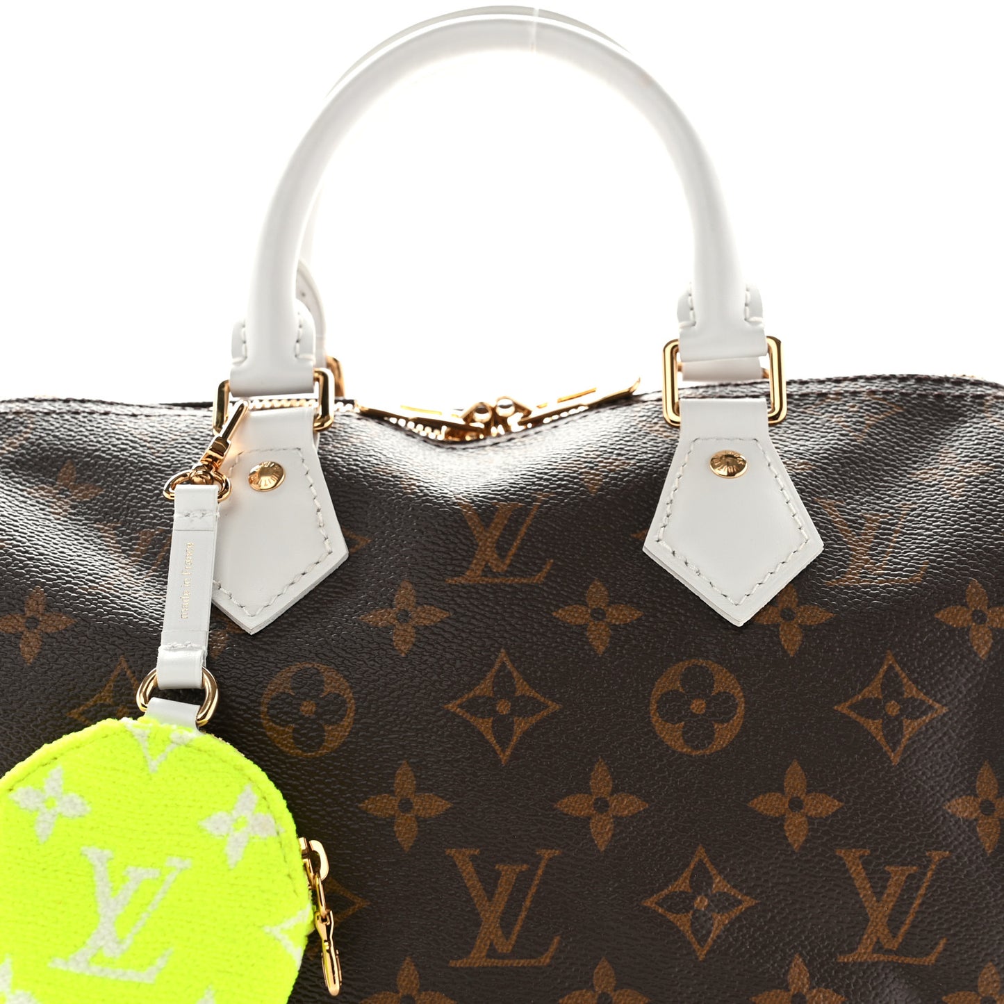 Monogram LV Match Speedy Bandouliere 25 White