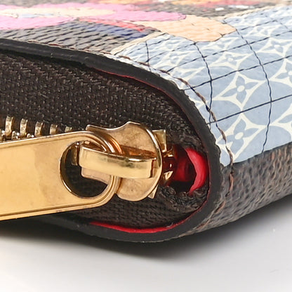 Louis Vuitton Damier Ebene 2021 Christmas Animation London Zippy Coin Purse Red 8 of 10