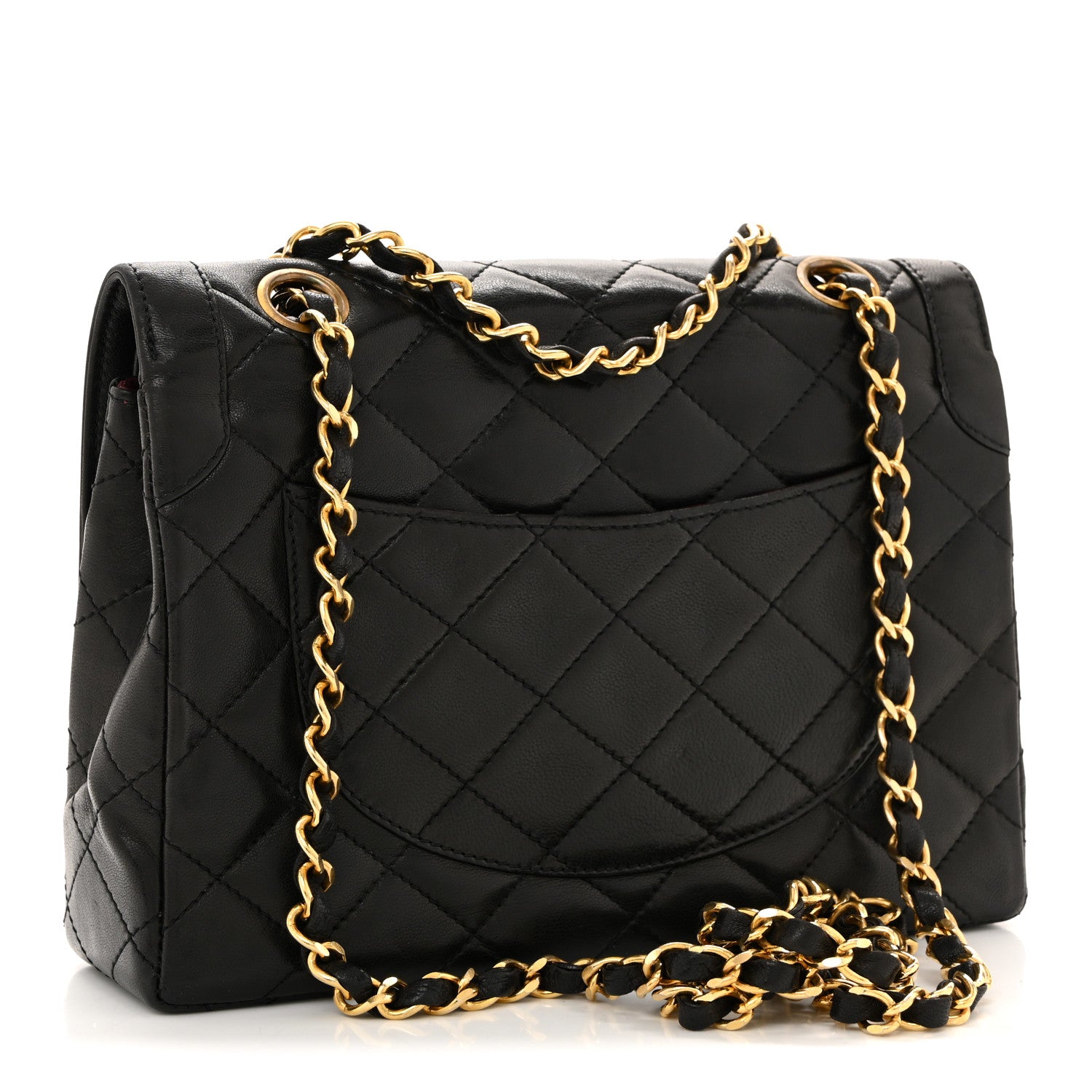 Chanel Lambskin Quilted Small Double Flap Black 3 of 16