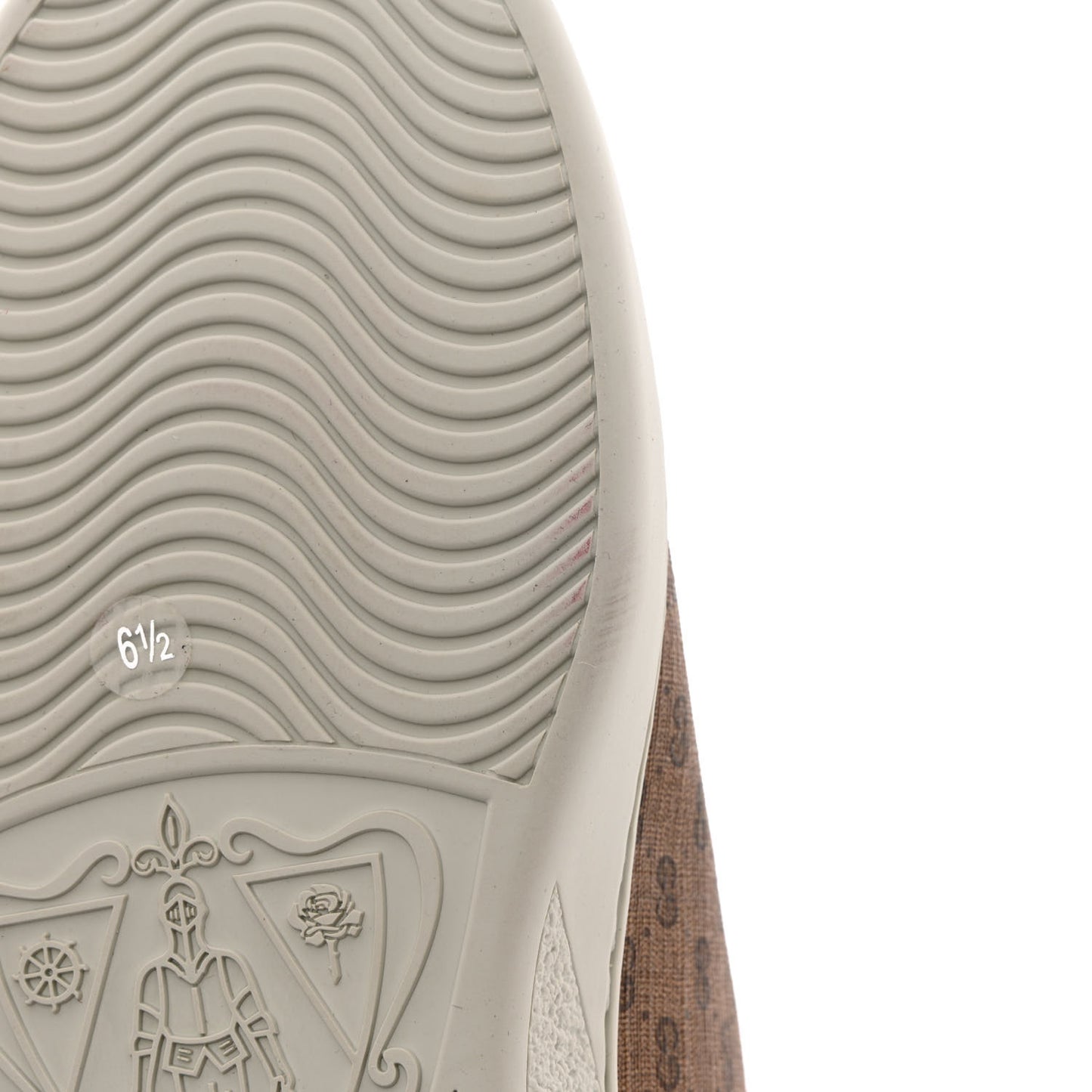 X DISNEY Mini Vintage GG Supreme Monogram Mickey Mouse Mens Ace Sneakers 6.5 Beige Vintage Sun Oil New Shamarock