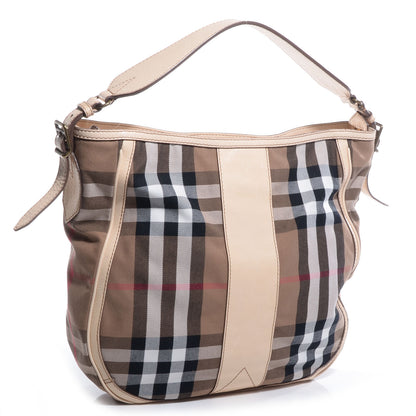 Burberry House Check Medium Ashwood Hobo White 3 of 11