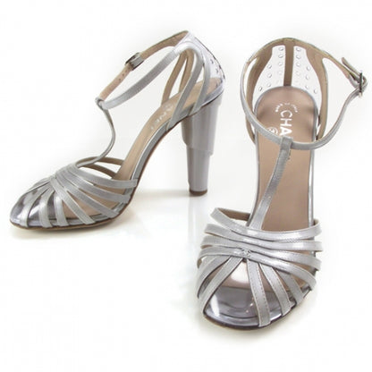 Chanel Patent T-Strap Heels 39 1 of 8