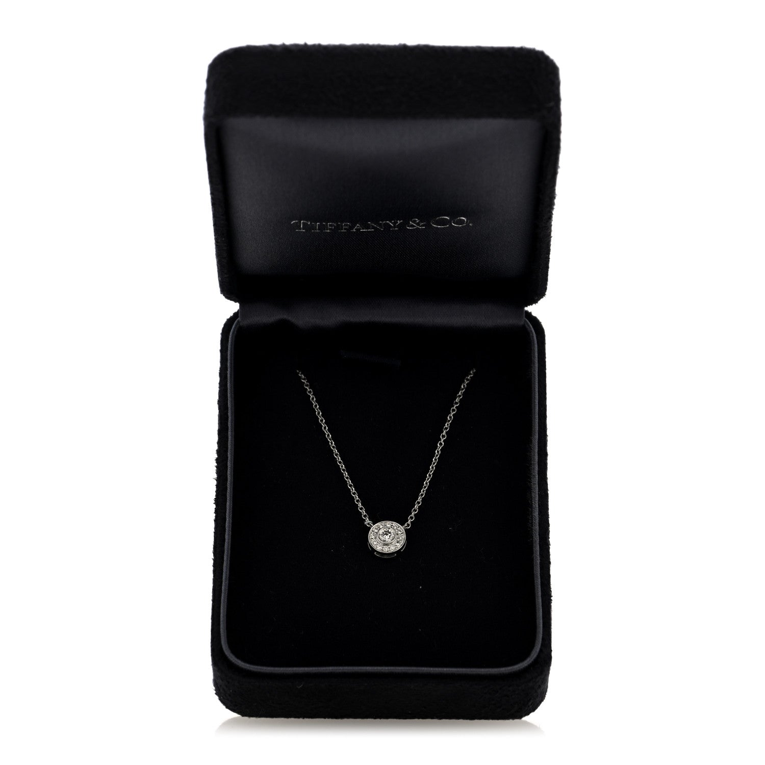 Tiffany Platinum Diamond .16ctw Soleste Pendant Necklace 5 of 5